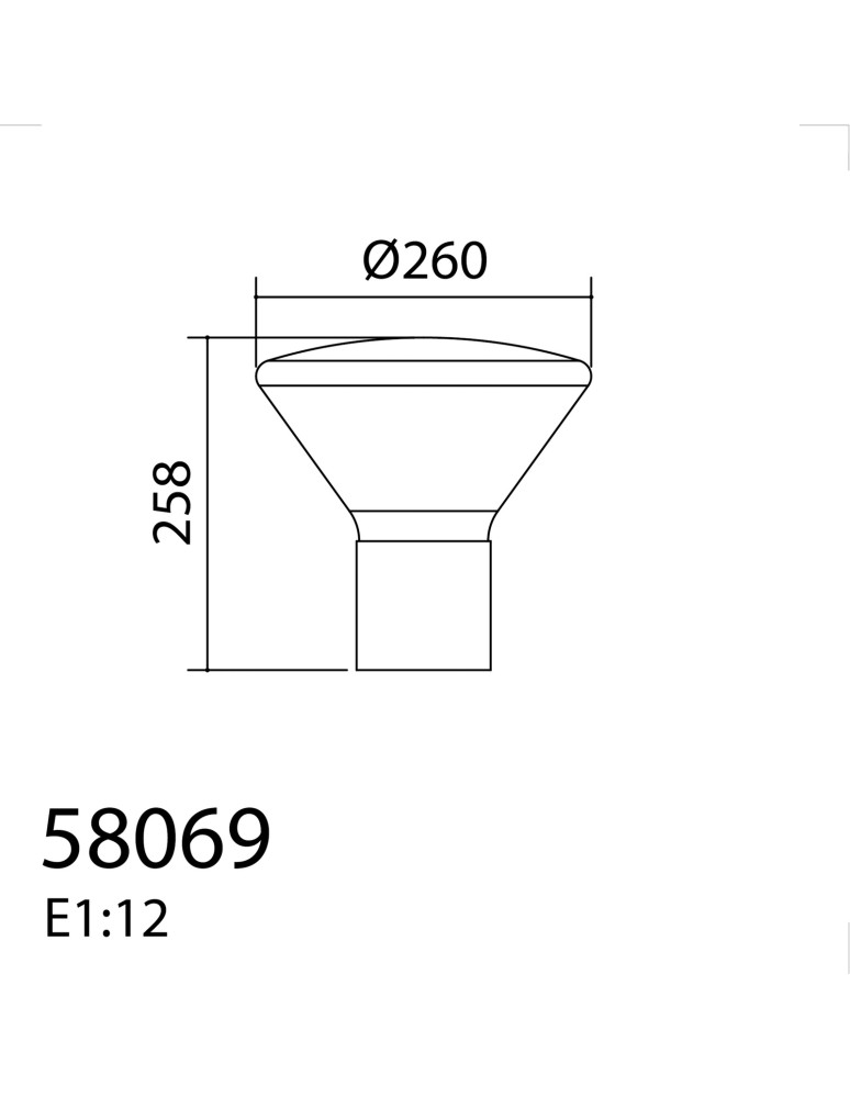 MDC Lampa stołowa DELTA czarny mat E27 szkło transparentne 580699101