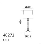 MDC Lampa stołowa LOIRA drewno naturalne E27 482725504