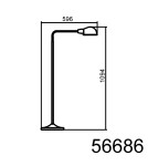 MDC Lampa podłogowa PEP chrom matowy 1xE27 giętka 566863521