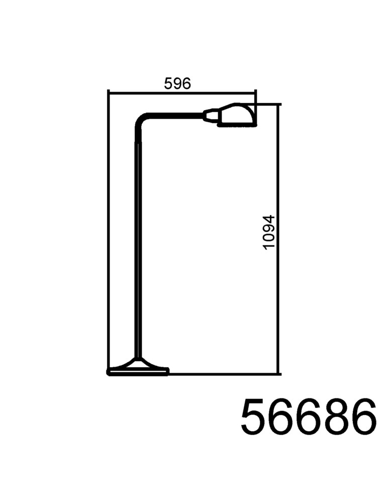 MDC Lampa podłogowa PEP brązowa 1xE27 giętka 566864321