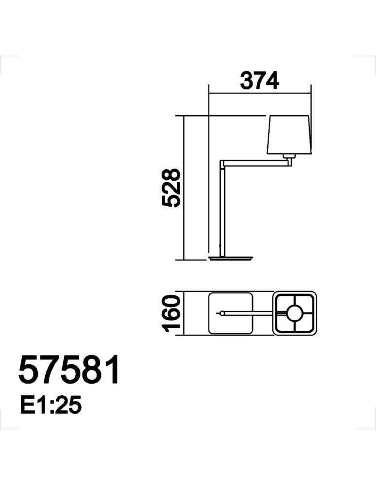 MDC Lampa stołowa FINESS S nikiel mat 1xE27 regulowana, abażur biały w komplecie 575819760