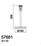 MDC Lampa stołowa ROOMER biały mat 1xE27 (abażur zamawiany osobno) 576818116