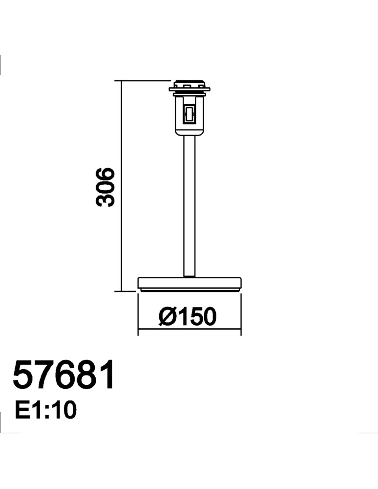MDC Lampa stołowa ROOMER mosiądz mat 1xE27 (abażur zamawiany osobno) 576816116