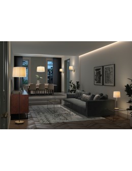 MDC Lampa podłogowa JULIETTE mosiądz mat, czarny mat 1xE27 (abażur zamawiany osobno) 580606201 - product 2