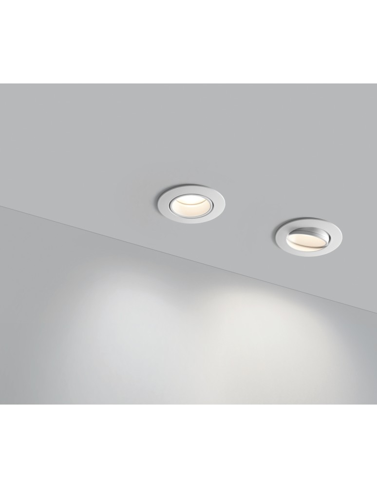MDC Lampa podtynkowa KEPLER biały mat 1xGU10 ø88mm ruchoma bez oprawki 579688101