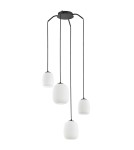 MDC Lampa wisząca JAP czarny mat 4xE27 szkło mleczne 589479101