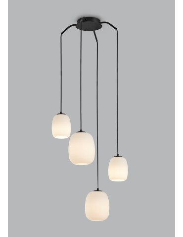 MDC Lampa wisząca JAP czarny mat 4xE27 szkło mleczne 589479101 - product 2