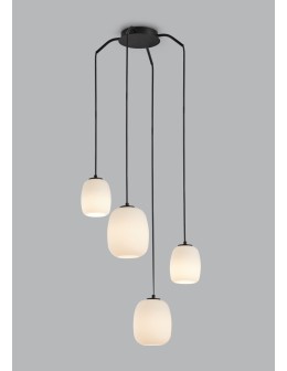 MDC Lampa wisząca JAP czarny mat 4xE27 szkło mleczne 589479101 - product 2