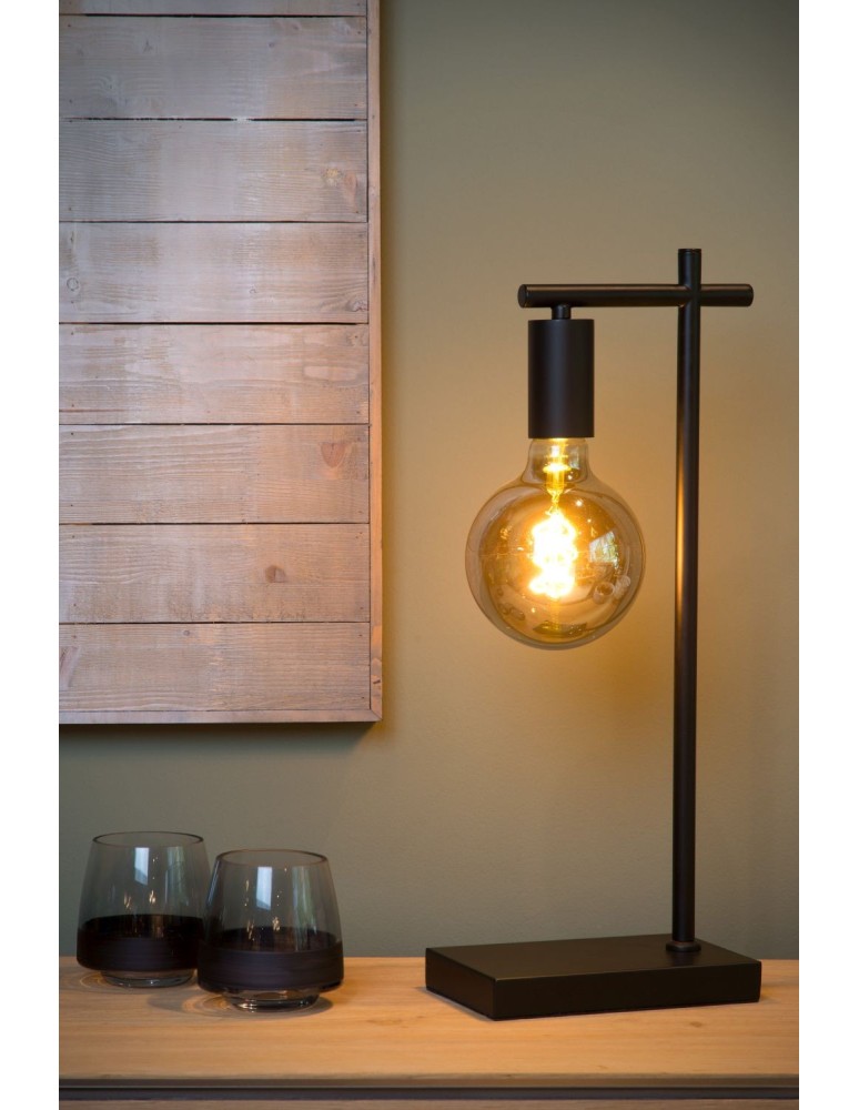 Loft table lamps - industrial - Lucide LEANNE Desk 1xE27 black 21521/01/30 - product kolory-swiatla.pl 13