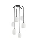 MDC Lampa wisząca JAP czarny mat 6xE27 szkło mleczne 589489101