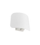 MDC Lampa ścienna ELEA biały mat 2xE27 biały klosz z tkaniny 576378125