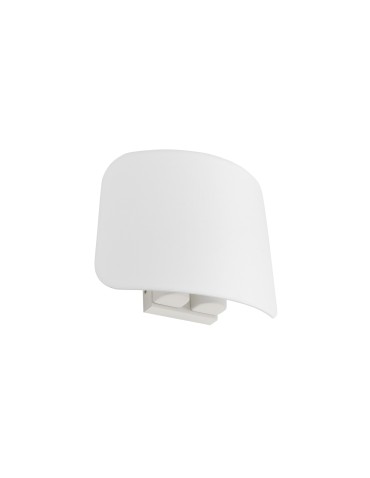 MDC Lampa ścienna ELEA biały mat 2xE27 biały klosz z tkaniny 576378125