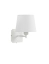 View MDC Lampa ścienna MAILAND SINGLE biały mat 1xE27 abażur biały, z włącznikiem 575598125