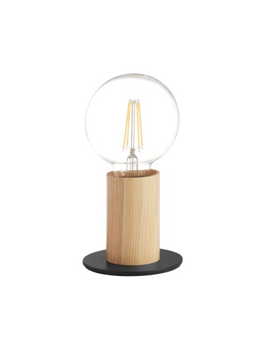 MDC Lampa stołowa KOPA czarny mat, drewniany naturalny 1xE27 450059101