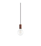 MDC Lampa wisząca KOPA bez podufitki, mosiądz mat, orzech 1xE27 (podsufitka kod 589159100) 450406101