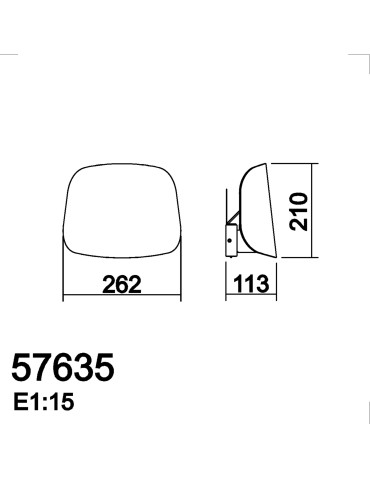 MDC Lampa ścienna ELEA SINGLE chrom matowy 1xE27 biały klosz z tkaniny, włącznik 576353525 - product 2