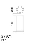 MDC Oprawa natynkowa GALILEO L biały mat 1xGU10 ø60x130mm 579718301