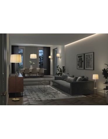MDC Lampa wisząca JULIETTE chrom matowy, czarny mat 3xE27 (abażur zamawiany osobno) 580633801 - product 2