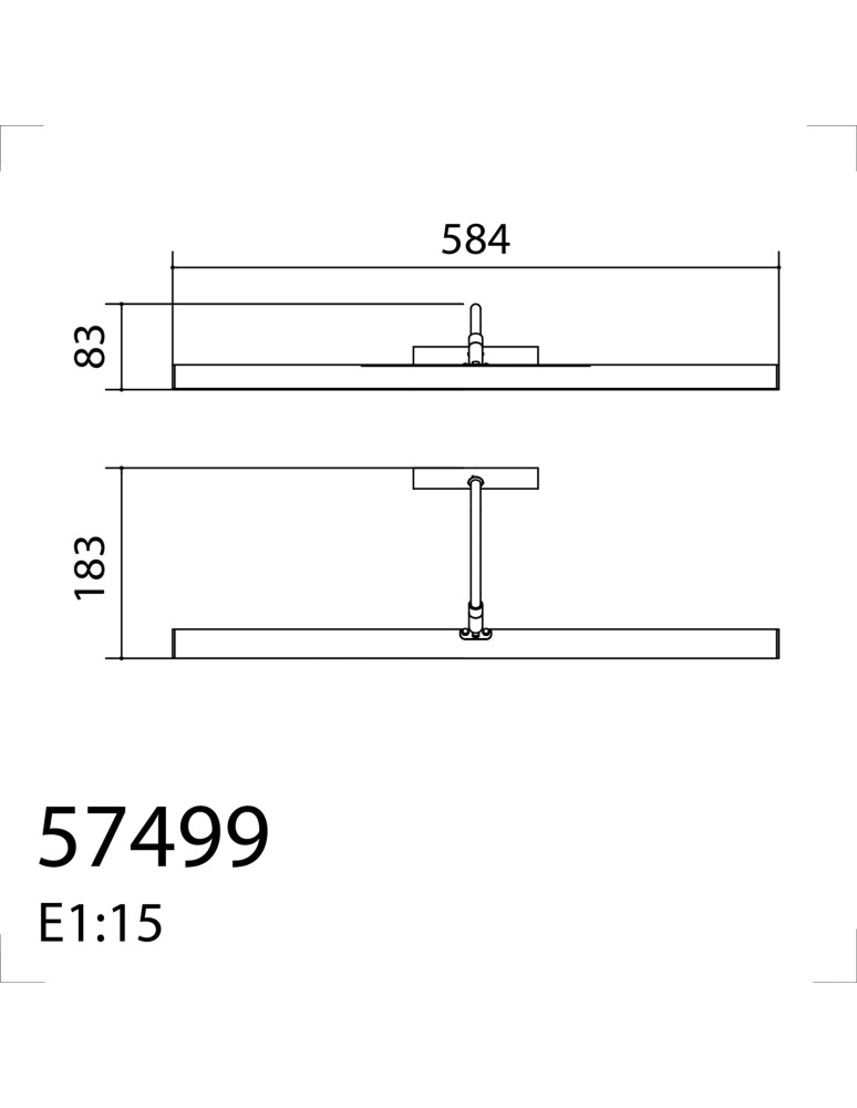 MDC Lampa ścienna obrazowa SISLEI mosiądz antyczny 600mm LED 10W 2700K 574994402