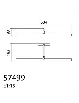 MDC Lampa ścienna obrazowa SISLEI mosiądz antyczny 600mm LED 10W 2700K 574994402 - product 2