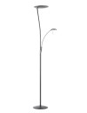 View MDC Lampa podłogowa ZENIT nikiel czarny matowy LED 30W+10W+7W 3000K ściemnialna 575059320
