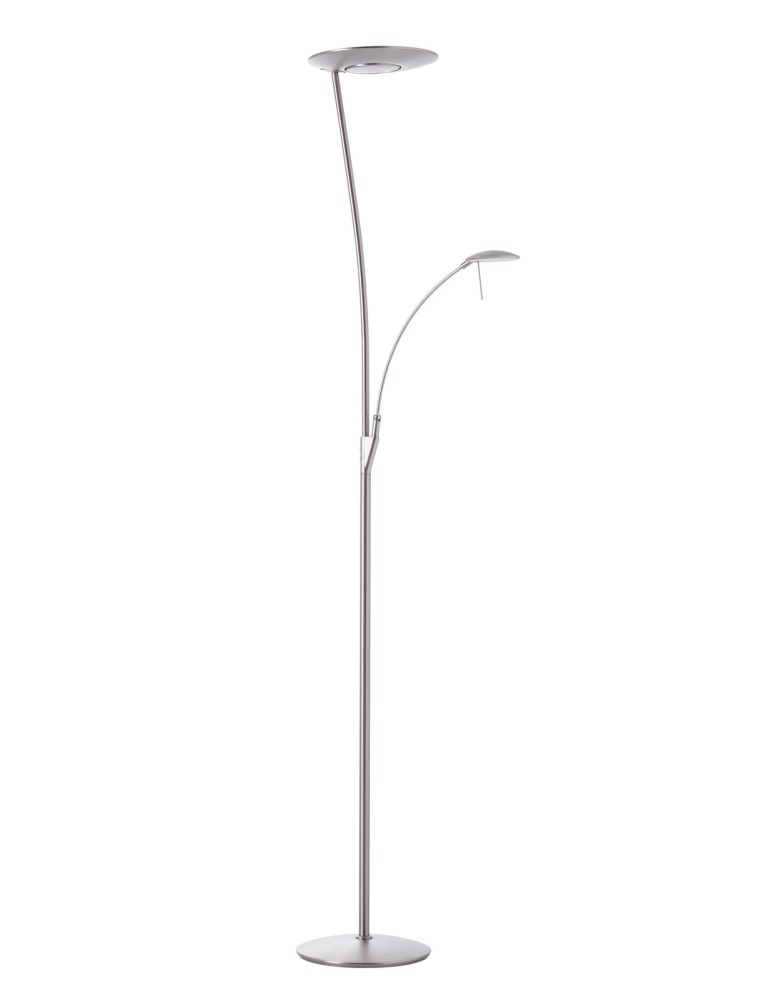 MDC Lampa podłogowa ZENIT nikiel mat LED 30W+10W+7W 3000K ściemnialna 575059720