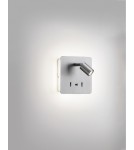 MDC Lampa ścienna ROMEA nikiel mat LED 3W+5W 3000K + USB A, 2x włącznik 577213602