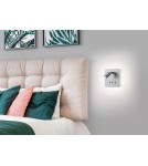MDC Lampa ścienna ROMEA czarny mat LED 3W+5W 3000K + USB A, 2x włącznik 577219102