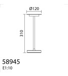 MDC Lampa stołowa SENSE biały LED 5W akumulatorowa przenośna, ściemnianie 3 stopniowe 589458102