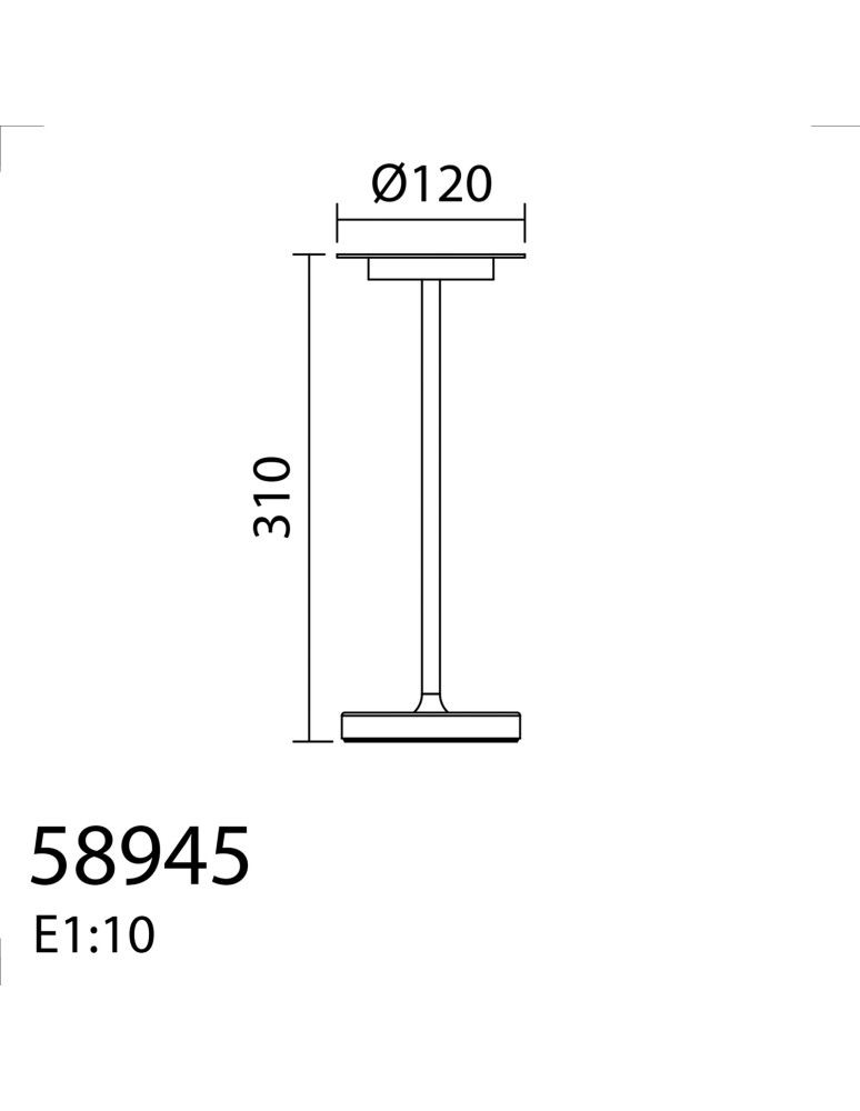 MDC Lampa stołowa SENSE czarny mat LED 5W akumulatorowa przenośna, ściemnianie 3 stopniowe 589459102