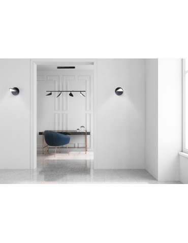 MDC Lampa ścienna SENDA czarny mat LED 7W 3000K z włącznikiem 577829102 - product 2