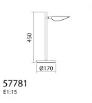 MDC Lampa stołowa SENDA czarny mat LED 7W 3000K 577819102