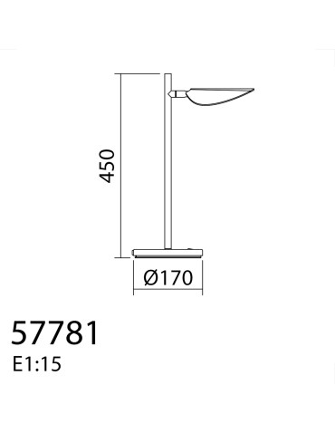 MDC Lampa stołowa SENDA czarny mat LED 7W 3000K 577819102 - product 2
