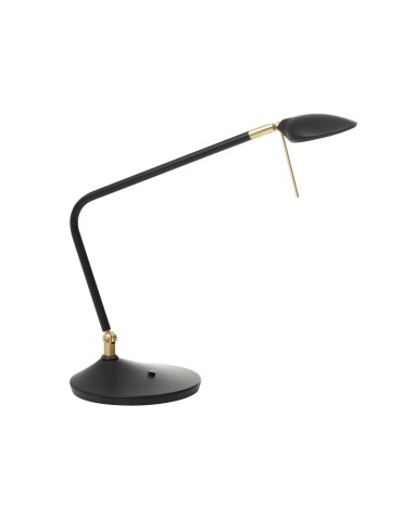 MDC Lampa biurkowa DIXON czarny mat, mosiądz mat LED 7W 3000K regulowana 574725909