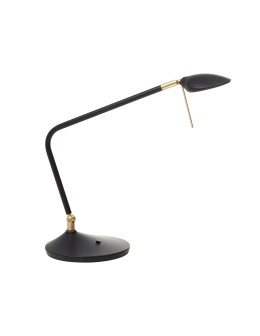 MDC Lampa biurkowa DIXON czarny mat, mosiądz mat LED 7W 3000K regulowana 574725909