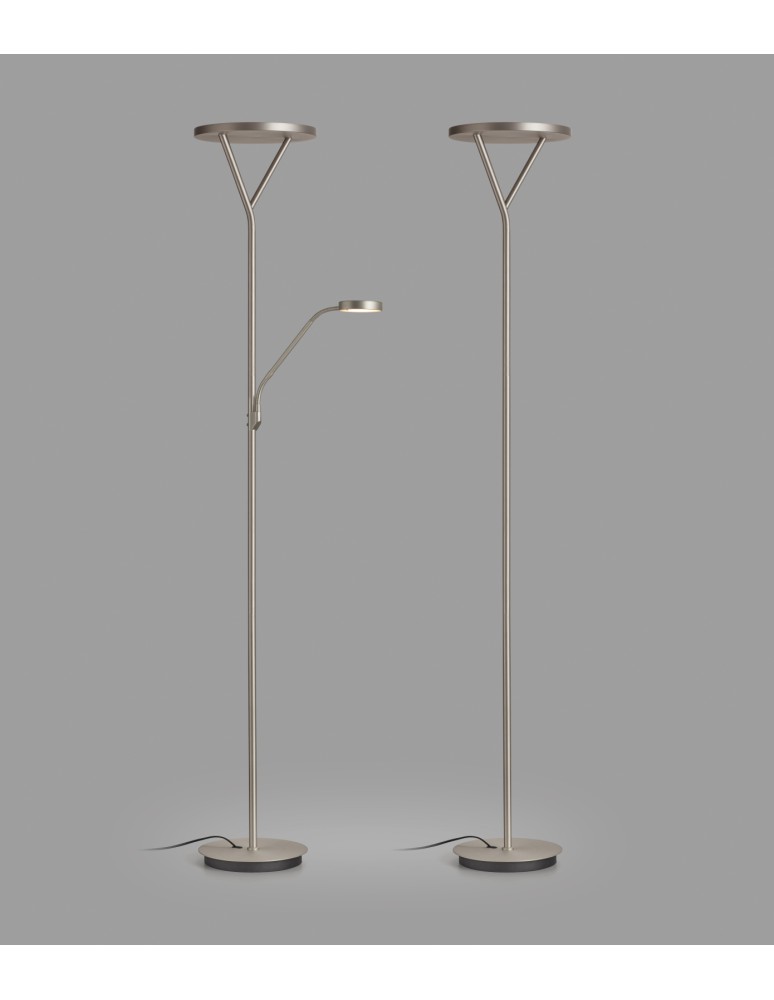 MDC Lampa podłogowa PLANA S nikiel mat LED 40W ściemnialna 589713602