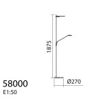 MDC Lampa podłogowa ONE chrom, czarny mat LED 30W+10W 3000K szkło dymione 580003102