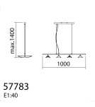 MDC Lampa wisząca SENDA biały mat LED 4x7W 3000K 577838102