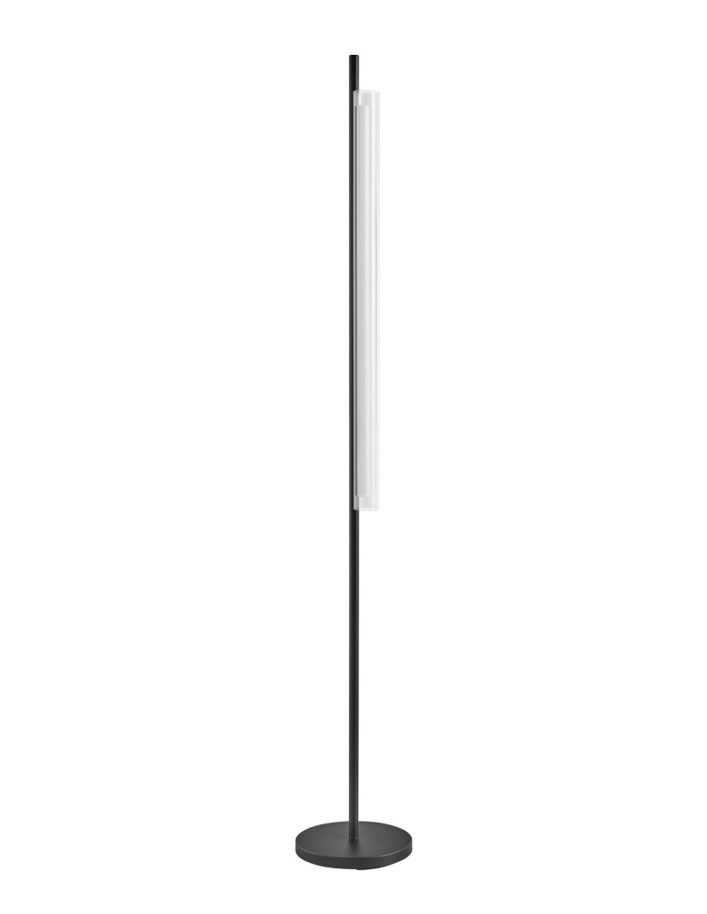MDC Lampa podłogowa OSLO czarny mat LED 20W 3000K szkło transparentne, ściemnialna 580509102