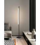 MDC Lampa podłogowa OSLO czarny mat LED 20W 3000K szkło transparentne, ściemnialna 580509102