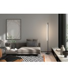 MDC Lampa podłogowa OSLO czarny mat LED 20W 3000K szkło transparentne, ściemnialna 580509102