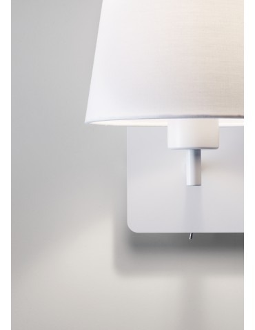 MDC Lampa ścienna MAILAND USB biały mat 1xE27+LED 3W 3000K abażur biały 577188106 - product 2