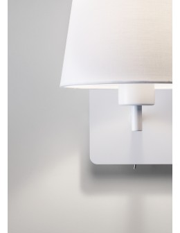 MDC Lampa ścienna MAILAND USB biały mat 1xE27+LED 3W 3000K abażur biały 577188106 - product 2