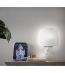MDC Lampa ścienna ELEA READER biały mat 1xE27+LED 3W 3000K abażur biały 576368125