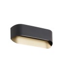 MDC Lampa ścienna NORA czarny mat, mosiądz mat LED 2x7W 3000K 576305902