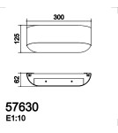 MDC Lampa ścienna NORA nikiel mat LED 2x7W 3000K 576309702