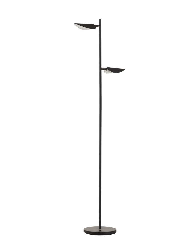 MDC Lampa podłogowa SENDA czarny mat LED 2x7W 3000K 577809102