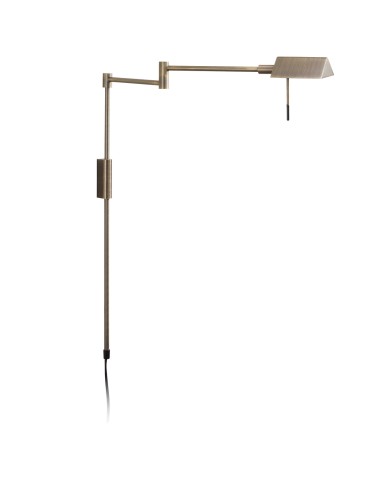 MDC Lampa ścienna LITE brąz LED 8W 3000K CRI90 ściemnianie dotykowe, wtyczka 577262202