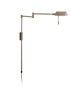 MDC Lampa ścienna LITE brąz LED 8W 3000K CRI90 ściemnianie dotykowe, wtyczka 577262202