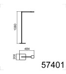 MDC Lampa podłogowa FINESS czarny mat LED 6W 3000K ściemnialna, regulowana 574019120